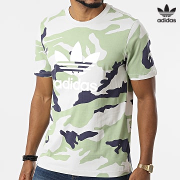 https://laboutiqueofficielle-res.cloudinary.com/image/upload/v1627646526/Desc/Watermark/3adidas_orginal.svg Adidas Originals - Tee Shirt Camouflage HC7188 Beige Vert