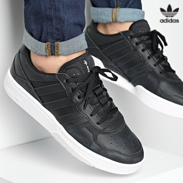 https://laboutiqueofficielle-res.cloudinary.com/image/upload/v1627646526/Desc/Watermark/3adidas_orginal.svg Adidas Originals - Baskets Courtic GX6319 Core Black Footwear White