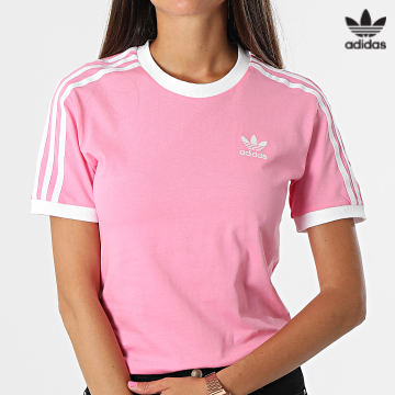 https://laboutiqueofficielle-res.cloudinary.com/image/upload/v1627646526/Desc/Watermark/3adidas_orginal.svg Adidas Originals - Tee Shirt Femme HL6687 Rose