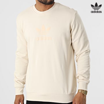 https://laboutiqueofficielle-res.cloudinary.com/image/upload/v1627646526/Desc/Watermark/3adidas_orginal.svg Adidas Originals - Sweat Crewneck Trefoil HK2794 Beige