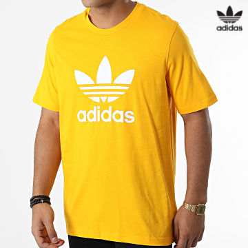 https://laboutiqueofficielle-res.cloudinary.com/image/upload/v1627646526/Desc/Watermark/3adidas_orginal.svg Adidas Originals - Tee Shirt Trefoil HK5229 Jaune