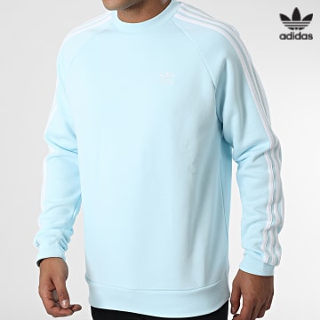 https://laboutiqueofficielle-res.cloudinary.com/image/upload/v1627646526/Desc/Watermark/3adidas_orginal.svg Adidas Originals - Sweat Crewneck A Bandes 3 Stripes HK7292 Bleu Clair