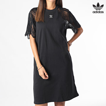 https://laboutiqueofficielle-res.cloudinary.com/image/upload/v1627646526/Desc/Watermark/3adidas_orginal.svg Adidas Originals - Robe Tee Shirt Femme HC4571 Noir