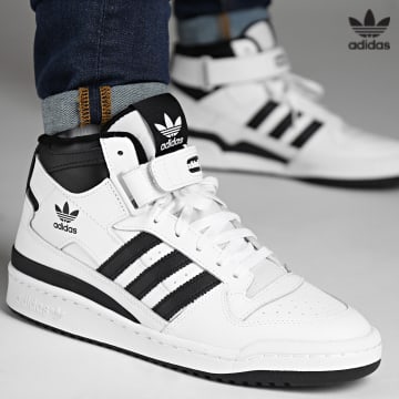https://laboutiqueofficielle-res.cloudinary.com/image/upload/v1627646526/Desc/Watermark/3adidas_orginal.svg Adidas Originals - Baskets Forum Mid FY7939 Footwear White Core Black