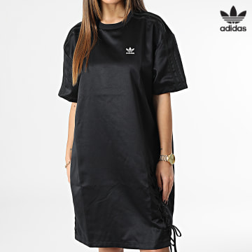 https://laboutiqueofficielle-res.cloudinary.com/image/upload/v1627646526/Desc/Watermark/3adidas_orginal.svg Adidas Originals - Robe Tee Shirt Femme HK5079 Noir