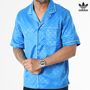 https://laboutiqueofficielle-res.cloudinary.com/image/upload/v1627646526/Desc/Watermark/3adidas_orginal.svg Adidas Originals - Chemise Manches Courtes Mono AOP IL5140 Bleu Clair