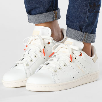 https://laboutiqueofficielle-res.cloudinary.com/image/upload/v1627646526/Desc/Watermark/3adidas_orginal.svg Adidas Originals - Baskets Femme Stan Smith ID4541 Cloud White Wonder White Green