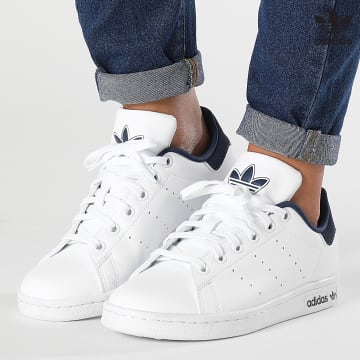 https://laboutiqueofficielle-res.cloudinary.com/image/upload/v1627646526/Desc/Watermark/3adidas_orginal.svg Adidas Originals - Baskets Femme Stan Smith IG7688 Cloud White Night Indigo