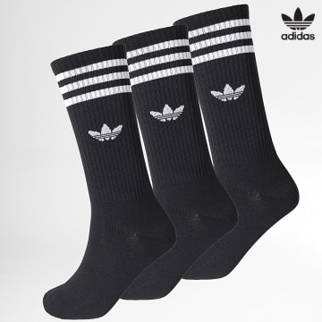 https://laboutiqueofficielle-res.cloudinary.com/image/upload/v1627646526/Desc/Watermark/3adidas_orginal.svg Adidas Originals - Lot De 3 Paires De Chaussettes High Crew IL5015 Noir