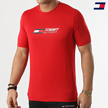 https://laboutiqueofficielle-res.cloudinary.com/image/upload/v1627646949/Desc/Watermark/10logo_tommy_sport.svg Tommy Sport - Tee Shirt Essential Perf 8939 Rouge