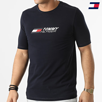 https://laboutiqueofficielle-res.cloudinary.com/image/upload/v1627646949/Desc/Watermark/10logo_tommy_sport.svg Tommy Sport - Tee Shirt Logo 1098 Bleu Marine