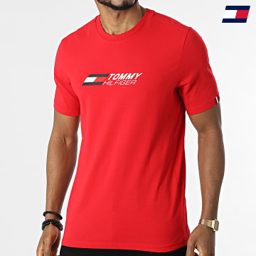 https://laboutiqueofficielle-res.cloudinary.com/image/upload/v1627646949/Desc/Watermark/10logo_tommy_sport.svg Tommy Sport - Tee Shirt Essentials Big Logo 2735 Rouge
