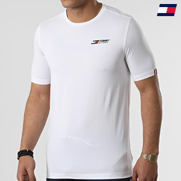 https://laboutiqueofficielle-res.cloudinary.com/image/upload/v1627646949/Desc/Watermark/10logo_tommy_sport.svg Tommy Sport - Tee Shirt Essentials Training Big Logo 2737 Blanc