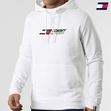 https://laboutiqueofficielle-res.cloudinary.com/image/upload/v1627646949/Desc/Watermark/10logo_tommy_sport.svg Tommy Sport - Sweat Capuche Essentials 2742 Blanc