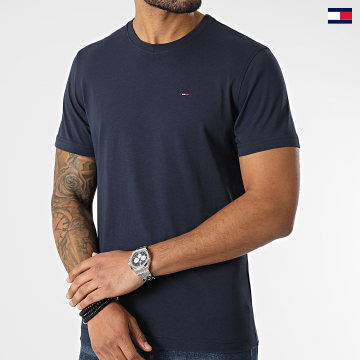 https://laboutiqueofficielle-res.cloudinary.com/image/upload/v1627647047/Desc/Watermark/5logo_tommyhilfiger_watermark.svg Tommy Jeans - Tee Shirt Original Bleu Marine