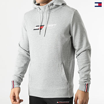https://laboutiqueofficielle-res.cloudinary.com/image/upload/v1627647047/Desc/Watermark/5logo_tommyhilfiger_watermark.svg Tommy Sport - Sweat Capuche Essential Logo Terry 1270 Gris Chiné