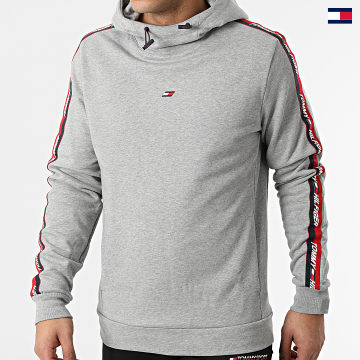 https://laboutiqueofficielle-res.cloudinary.com/image/upload/v1627647047/Desc/Watermark/5logo_tommyhilfiger_watermark.svg Tommy Sport - Sweat Capuche Tape 1280 Gris Chiné