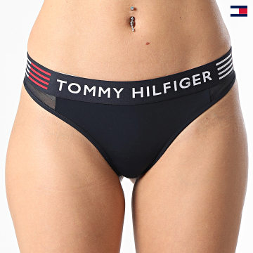 https://laboutiqueofficielle-res.cloudinary.com/image/upload/v1627647047/Desc/Watermark/5logo_tommyhilfiger_watermark.svg Tommy Hilfiger - String Femme 3542 Bleu Marine