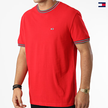 https://laboutiqueofficielle-res.cloudinary.com/image/upload/v1627647047/Desc/Watermark/5logo_tommyhilfiger_watermark.svg Tommy Jeans - Tee Shirt Classic Pique 5047 Rouge