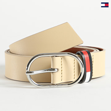 https://laboutiqueofficielle-res.cloudinary.com/image/upload/v1627647047/Desc/Watermark/5logo_tommyhilfiger_watermark.svg Tommy Jeans - Ceinture Femme Oval 2756 Beige