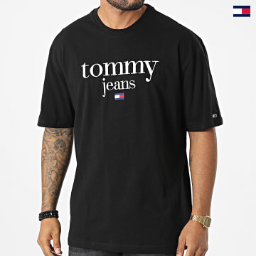 https://laboutiqueofficielle-res.cloudinary.com/image/upload/v1627647047/Desc/Watermark/5logo_tommyhilfiger_watermark.svg Tommy Jeans - Tee Shirt Classic Modern Corp Logo 5002 Noir