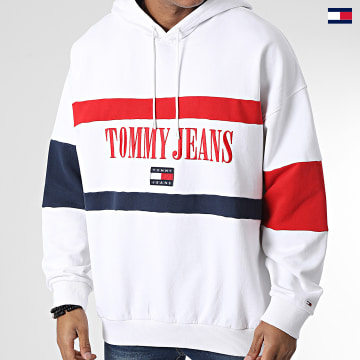 https://laboutiqueofficielle-res.cloudinary.com/image/upload/v1627647047/Desc/Watermark/5logo_tommyhilfiger_watermark.svg Tommy Jeans - Sweat Capuche Skater Archive 5020 Blanc