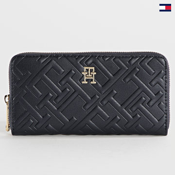 https://laboutiqueofficielle-res.cloudinary.com/image/upload/v1627647047/Desc/Watermark/5logo_tommyhilfiger_watermark.svg Tommy Hilfiger - Portefeuille Femme Iconic 4343 Bleu Marine