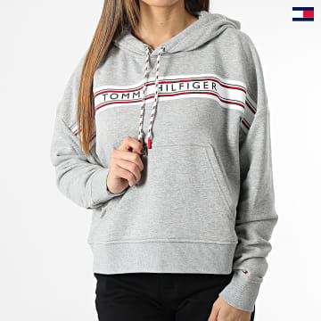 https://laboutiqueofficielle-res.cloudinary.com/image/upload/v1627647047/Desc/Watermark/5logo_tommyhilfiger_watermark.svg Tommy Hilfiger - Sweat Capuche Femme 4060 Gris Chiné