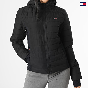 https://laboutiqueofficielle-res.cloudinary.com/image/upload/v1627647047/Desc/Watermark/5logo_tommyhilfiger_watermark.svg Tommy Sport - Doudoune Capuche 1503 Noir
