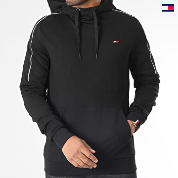 https://laboutiqueofficielle-res.cloudinary.com/image/upload/v1627647047/Desc/Watermark/5logo_tommyhilfiger_watermark.svg Tommy Sport - Sweat Capuche Piping 8950 Noir