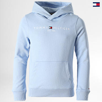 https://laboutiqueofficielle-res.cloudinary.com/image/upload/v1627647047/Desc/Watermark/5logo_tommyhilfiger_watermark.svg Tommy Hilfiger - Sweat Capuche Enfant Essential 0205 Bleu Clair