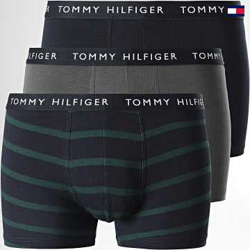 https://laboutiqueofficielle-res.cloudinary.com/image/upload/v1627647047/Desc/Watermark/5logo_tommyhilfiger_watermark.svg Tommy Hilfiger - Lot De 3 Boxers Premium Essentials 2325 Gris Anthracite Bleu Marine