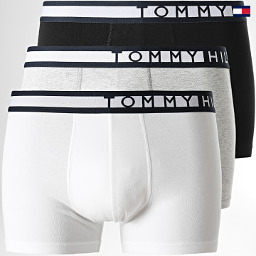 https://laboutiqueofficielle-res.cloudinary.com/image/upload/v1627647047/Desc/Watermark/5logo_tommyhilfiger_watermark.svg Tommy Hilfiger - Lot De 3 Boxers Premium Essentials 1234 Noir Blanc Gris Chiné
