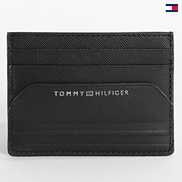 https://laboutiqueofficielle-res.cloudinary.com/image/upload/v1627647047/Desc/Watermark/5logo_tommyhilfiger_watermark.svg Tommy Hilfiger - Porte-cartes Business Leather 0980 Noir