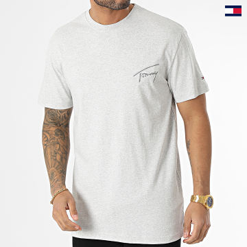 https://laboutiqueofficielle-res.cloudinary.com/image/upload/v1627647047/Desc/Watermark/5logo_tommyhilfiger_watermark.svg Tommy Jeans - Tee Shirt Classic Signature 6240 Gris Chiné