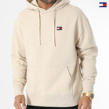 https://laboutiqueofficielle-res.cloudinary.com/image/upload/v1627647047/Desc/Watermark/5logo_tommyhilfiger_watermark.svg Tommy Jeans - Sweat Capuche Relaxed XS Badge Beige
