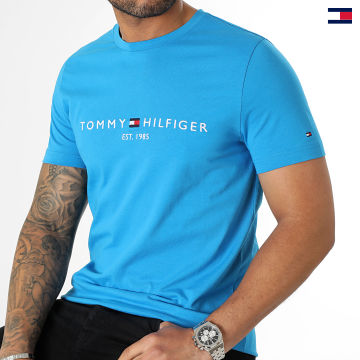 https://laboutiqueofficielle-res.cloudinary.com/image/upload/v1627647047/Desc/Watermark/5logo_tommyhilfiger_watermark.svg Tommy Hilfiger - Tee Shirt Tommy Logo 1797 Bleu
