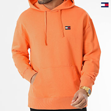 https://laboutiqueofficielle-res.cloudinary.com/image/upload/v1627647047/Desc/Watermark/5logo_tommyhilfiger_watermark.svg Tommy Jeans - Sweat Capuche Relaxed XS Badge Orange