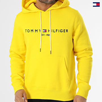 https://laboutiqueofficielle-res.cloudinary.com/image/upload/v1627647047/Desc/Watermark/5logo_tommyhilfiger_watermark.svg Tommy Hilfiger - Sweat Capuche Tommy Logo 1599 Jaune