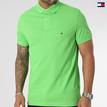 https://laboutiqueofficielle-res.cloudinary.com/image/upload/v1627647047/Desc/Watermark/5logo_tommyhilfiger_watermark.svg Tommy Hilfiger - Polo Manches Courtes 1985 Regular 7770 Vert