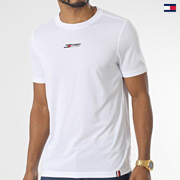 https://laboutiqueofficielle-res.cloudinary.com/image/upload/v1627647047/Desc/Watermark/5logo_tommyhilfiger_watermark.svg Tommy Sport - Tee Shirt Essential Training 0440 Blanc