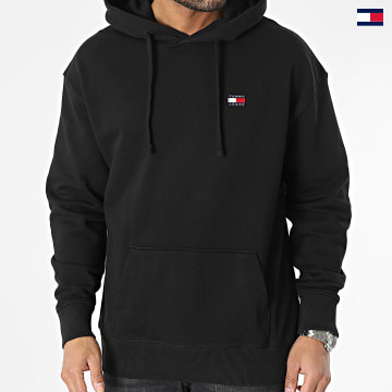 https://laboutiqueofficielle-res.cloudinary.com/image/upload/v1627647047/Desc/Watermark/5logo_tommyhilfiger_watermark.svg Tommy Jeans - Sweat Capuche Relaxed XS Badge Noir