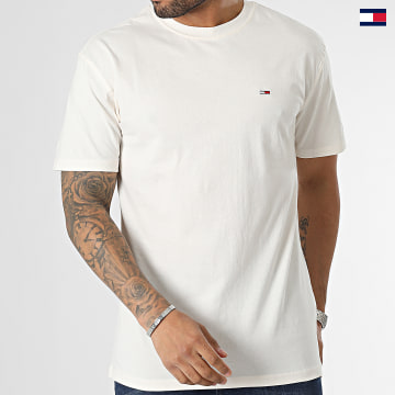 https://laboutiqueofficielle-res.cloudinary.com/image/upload/v1627647047/Desc/Watermark/5logo_tommyhilfiger_watermark.svg Tommy Jeans - Tee Shirt Classic Solid 6422 Beige