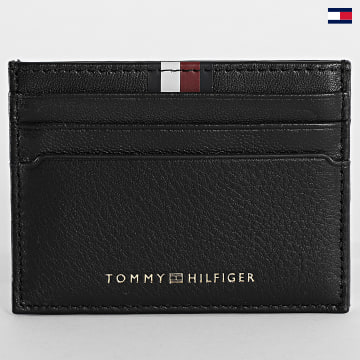https://laboutiqueofficielle-res.cloudinary.com/image/upload/v1627647047/Desc/Watermark/5logo_tommyhilfiger_watermark.svg Tommy Hilfiger - Porte-cartes Premium Leather 1267 Noir
