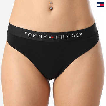 https://laboutiqueofficielle-res.cloudinary.com/image/upload/v1627647047/Desc/Watermark/5logo_tommyhilfiger_watermark.svg Tommy Hilfiger - String Femme 4146 Noir