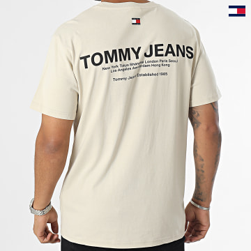 https://laboutiqueofficielle-res.cloudinary.com/image/upload/v1627647047/Desc/Watermark/5logo_tommyhilfiger_watermark.svg Tommy Jeans - Tee Shirt Classic Linear 7712 Beige