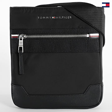 https://laboutiqueofficielle-res.cloudinary.com/image/upload/v1627647047/Desc/Watermark/5logo_tommyhilfiger_watermark.svg Tommy Hilfiger - Sacoche Elevated Nylon Mini Crossover 1570 Noir