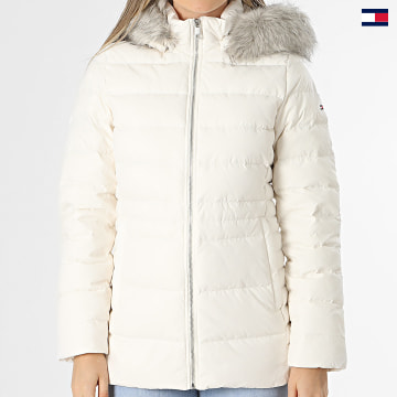 https://laboutiqueofficielle-res.cloudinary.com/image/upload/v1627647047/Desc/Watermark/5logo_tommyhilfiger_watermark.svg Tommy Hilfiger - Doudoune Capuche Fourrure Femme Tyra 9746 Blanc