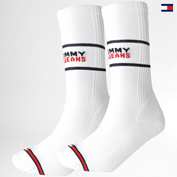 https://laboutiqueofficielle-res.cloudinary.com/image/upload/v1627647047/Desc/Watermark/5logo_tommyhilfiger_watermark.svg Tommy Hilfiger - Lot De 2 Paires De Chaussettes 8704 Blanc