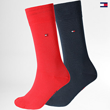 https://laboutiqueofficielle-res.cloudinary.com/image/upload/v1627647047/Desc/Watermark/5logo_tommyhilfiger_watermark.svg Tommy Hilfiger - Lot De 2 Paires De Chaussettes 371111 Rouge Bleu Marine